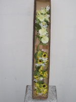 Bloemensteker creme/geel gemengd 17cm - 24 stuks   